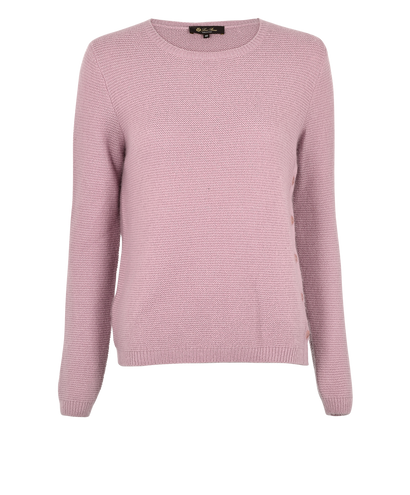 Loro Piana Knit Jumper, £250, Clothing, Pink, Cashmere/Silk, Front view