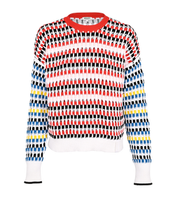 Kenzo Woven Jumper, Cotton, Multi, Sz S, 3*
