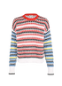Kenzo Woven Jumper, £70, Clothing, Black/Pink/Red/White, Cotton, Front view