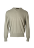 Loro Piana V-Neck Jumper, £295, Clothing, Green, Cashmere, Front view