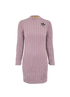 Gucci X Adidas Cable Knit Jumper, £190, Clothing, Purple, Polyester Mix, Front view