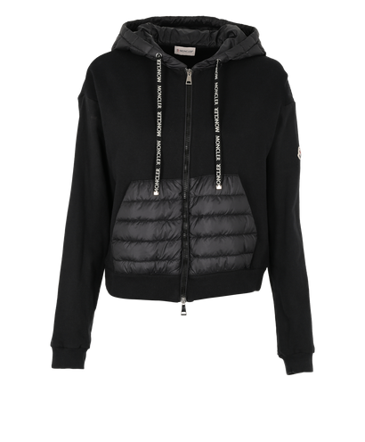Moncler Maglia Cardigan, £350, Clothing, Black, Polyester (Polymer), Front view