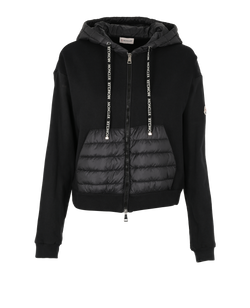 Moncler Maglia Cardigan, Polyamide, Black, SZ S, 2*