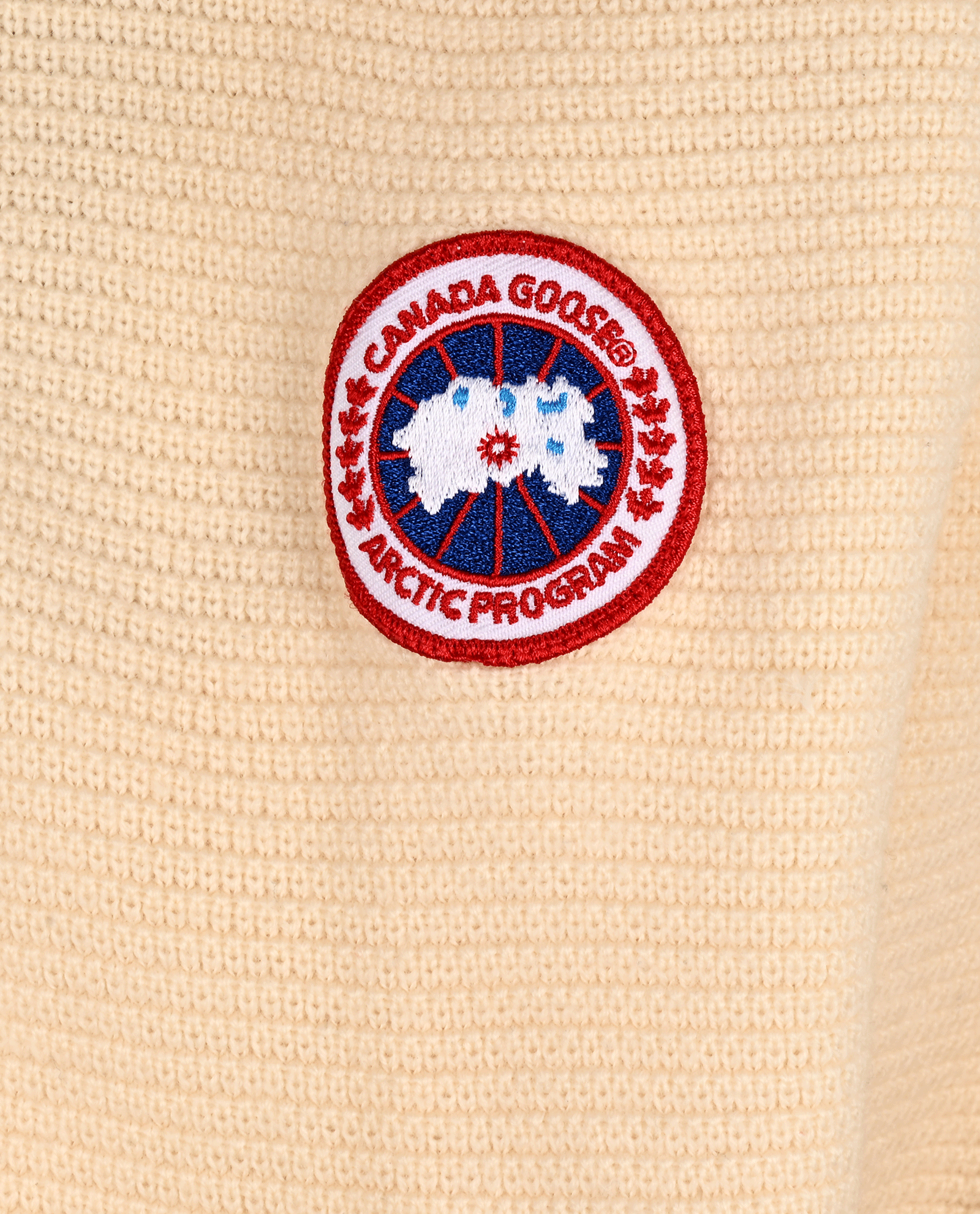 Canada Goose HyBridge Quilted Knit Hoodie, &pound;375, Clothing, Cream, Polyester (Polymer)/Wool, Other view