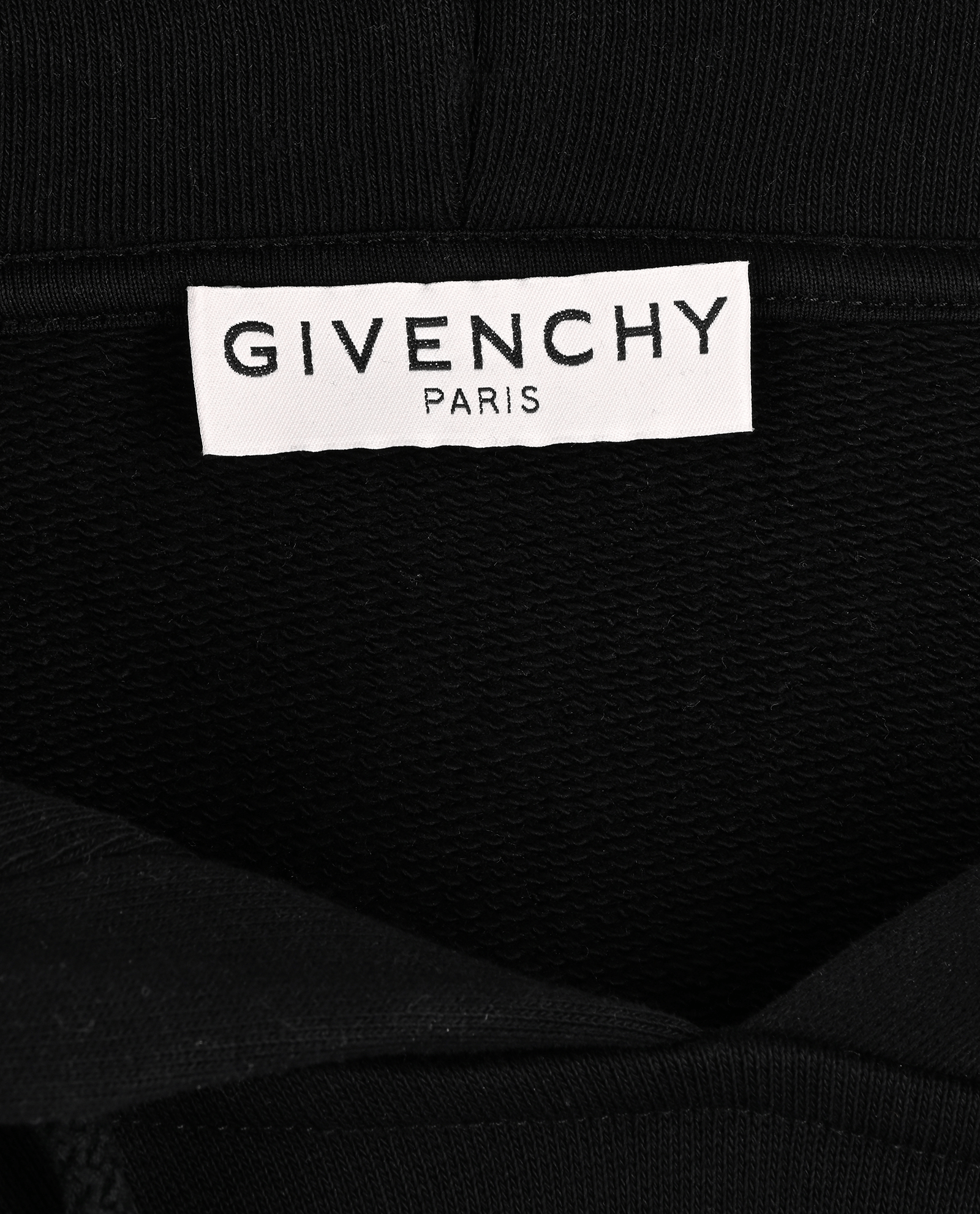 Givenchy Logo Embroidered Stripe Hoodie, &pound;220, Clothing, Black/White, Cotton, Other view
