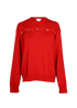 Bottega Veneta Button-Detail Jumper, £250, Clothing, Red, Wool, Front view