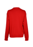 Bottega Veneta Button-Detail Jumper, £250, Clothing, Red, Wool, Back view