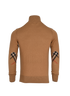 Burberry Elbow Patch Half-Zip Jumper, &pound;250, Clothing, Brown, Cashmere, Back view