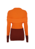 Jacquemus  Asco Jumper, £120, Clothing, Brown/Orange, Viscose, Back view