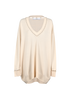 Givenchy Oversized Pearls Jumper, &pound;150, Clothing, Cream, Cashmere/Pearl/Wool, Front view