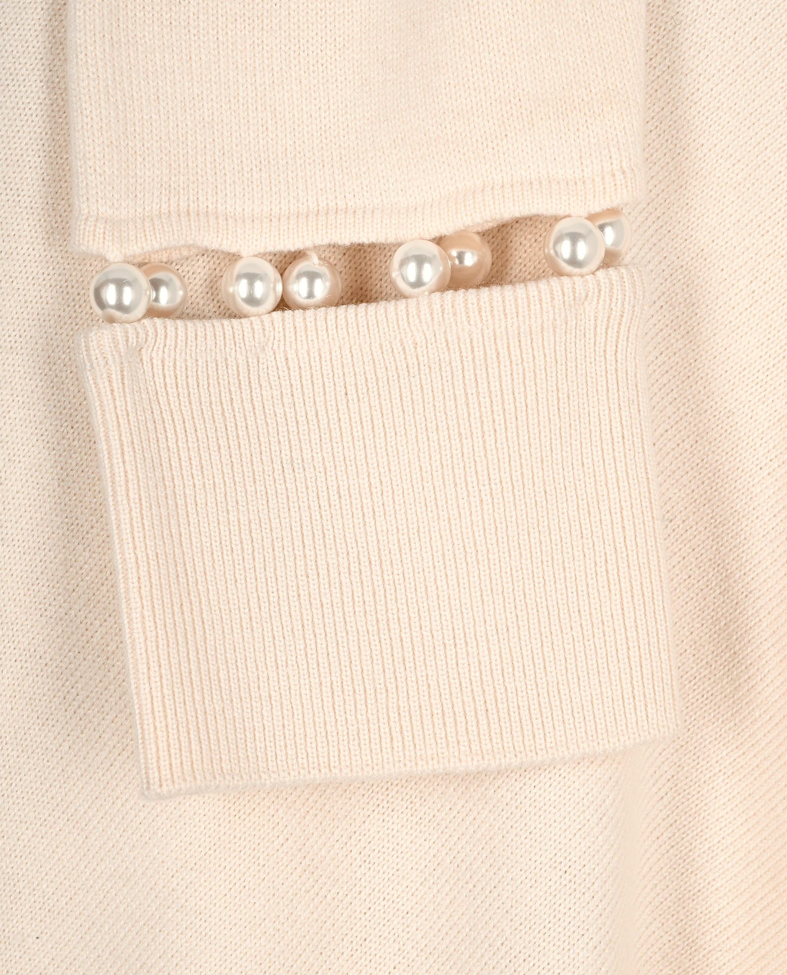 Givenchy Oversized Pearls Jumper, &pound;150, Clothing, Cream, Cashmere/Pearl/Wool, Other view