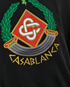 Casablanca Casa Crest Embroidered Jumper, &pound;150, Clothing, Black, Cotton, Other view