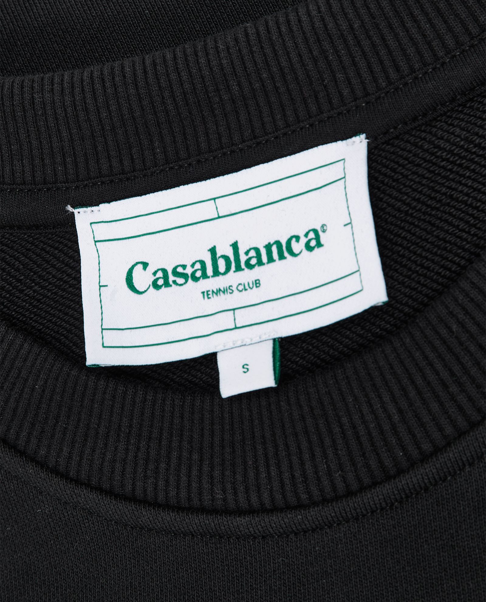 Casablanca Casa Crest Embroidered Jumper, &pound;150, Clothing, Black, Cotton, Other view