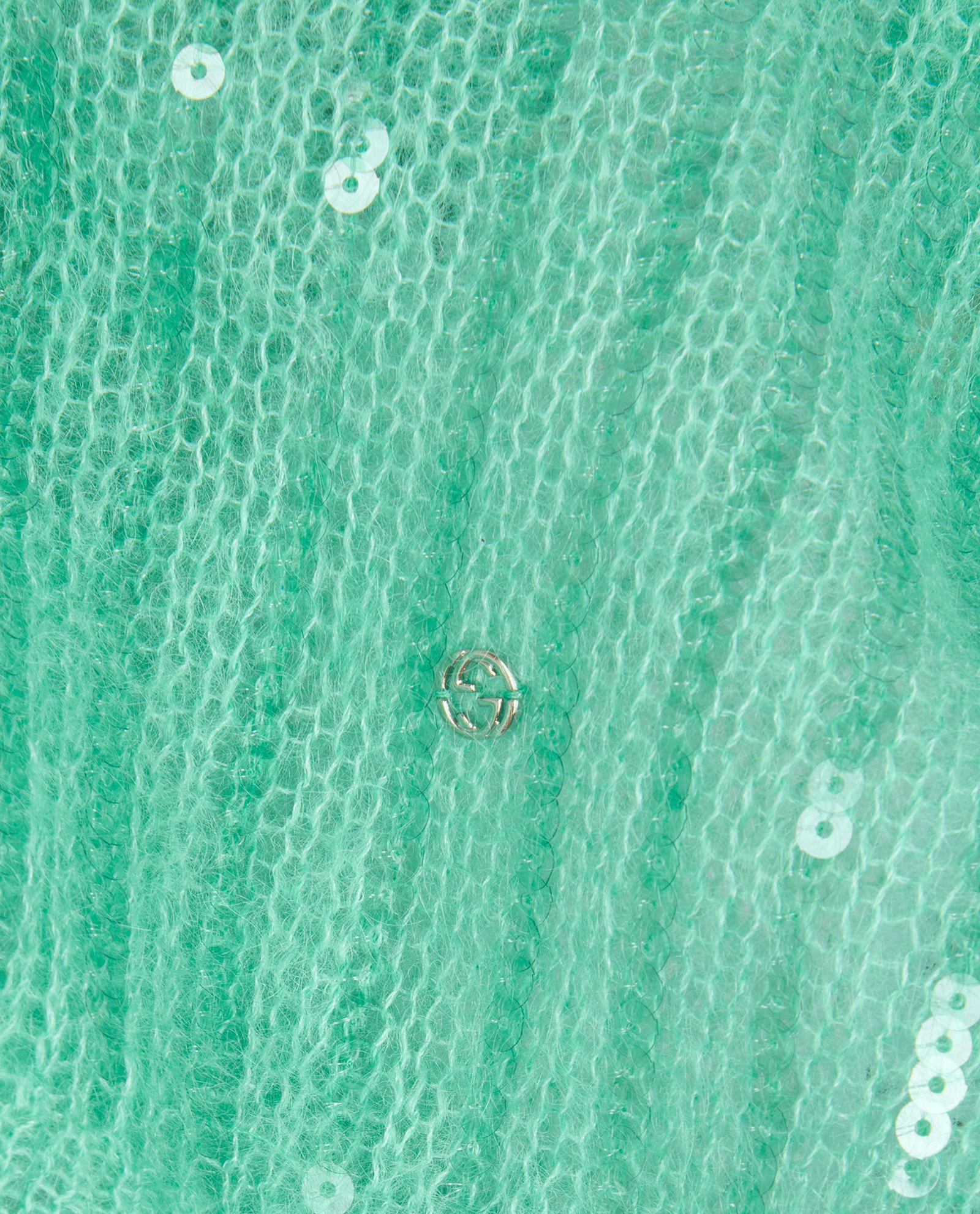 Gucci Sequined Gilet, &pound;450, Clothing, Green, Mohair, Other view