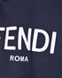 Fendi Logo Crop Hoodie, £250, Clothing, Blue, Cotton, Other view