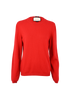 Gucci Crew Neck Jumper, £250, Clothing, Red, Cashmere, Front view