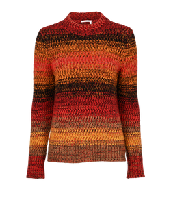 Chloe Striped Jumper, Cashmere, Multi, Sz XS, 2*