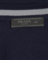 Prada Logo Tag Jumper, &pound;220, Clothing, Navy, Wool, Other view