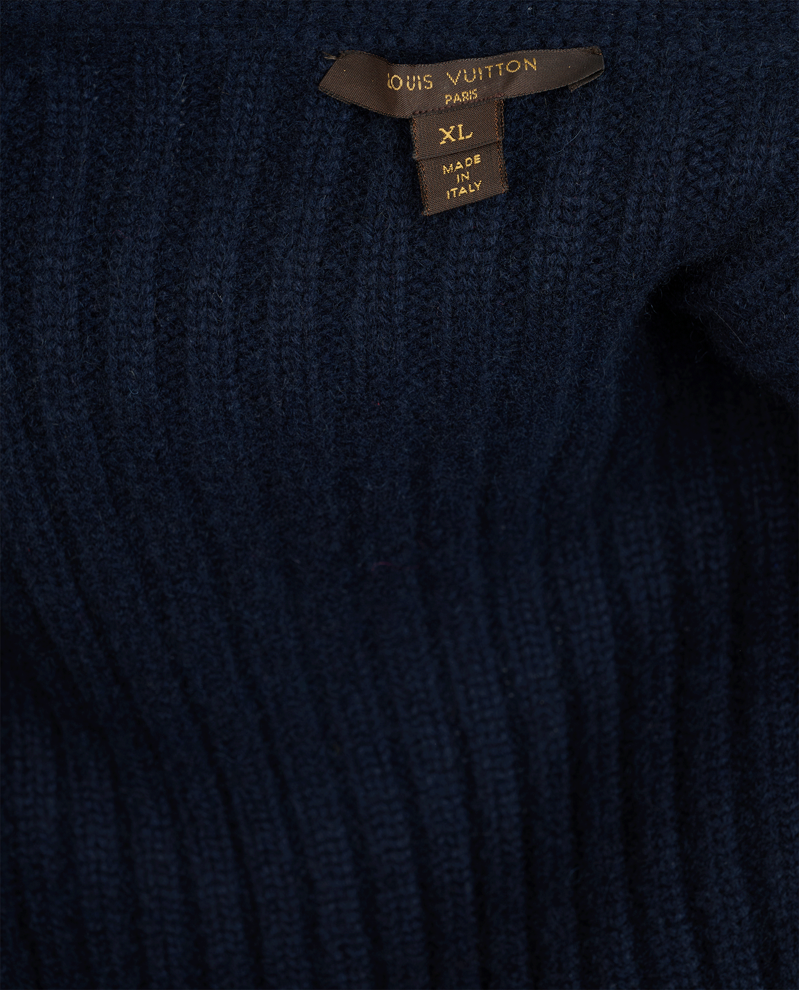 Louis Vuitton Sequin Long Ribbed Cardigan, &pound;180, Clothing, Blue, Cashmere, Other view