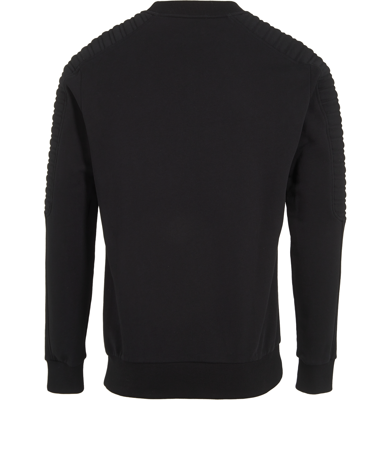 Balmain Embossed Logo Sweatshirt, &pound;250, Clothing, Black, Cotton, Back view