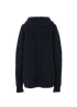 Balmain Logo Zipped Hooded Cardigan, £280, Clothing, Navy, Cashmere/Wool, Back view