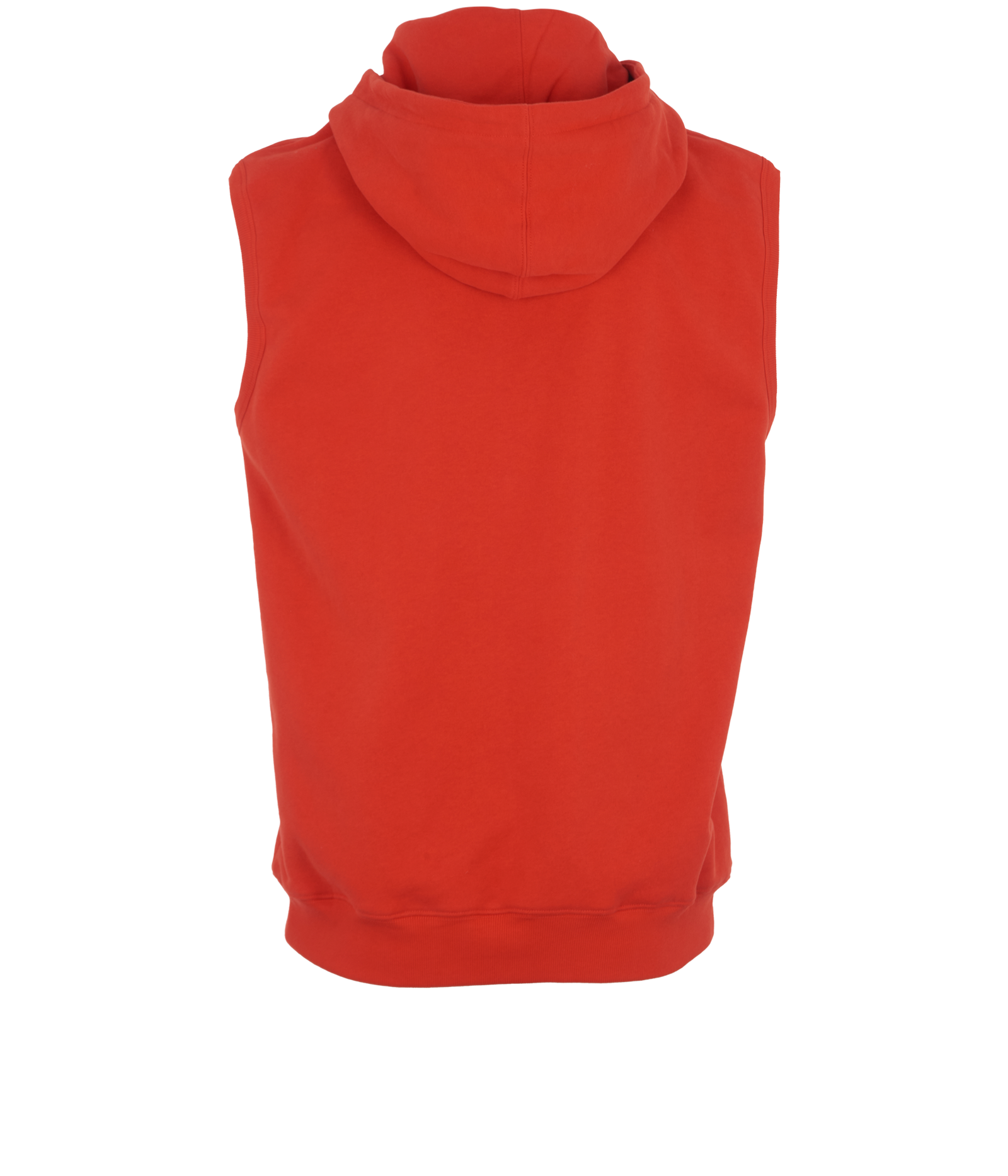 Saint Laurent Sleeveless Zip Hoodie, &pound;320, Clothing, Orange, Cotton, Back view