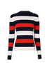 Gucci Knit Jumper, £350, Clothing, Blue/Red/White, Wool, Front view