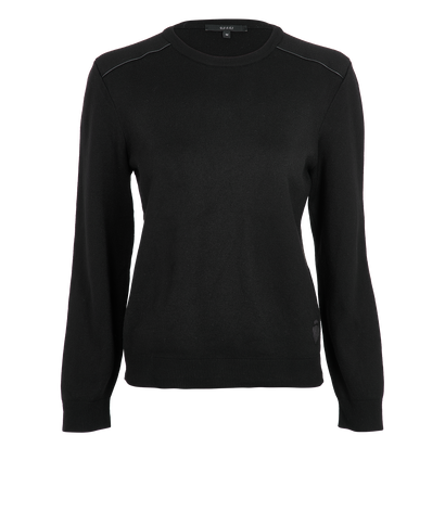 Gucci Vintage Crew Neck Jumper, £195, Clothing, Black, Wool, Front view