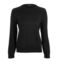 Gucci Vintage Crew Neck Jumper, Wool, Black, Sz M, 3*
