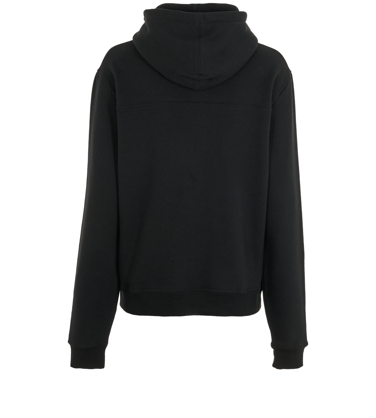 Saint Laurent Logo Hoodie, &pound;220, Clothing, Black, Cotton, Back view