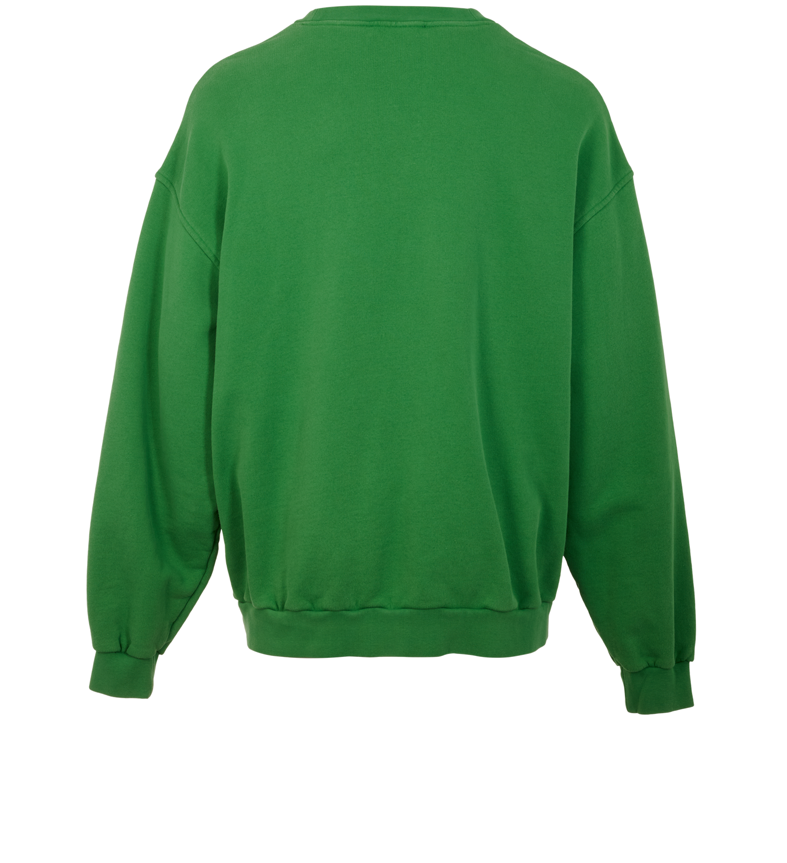 Acne Studio Bubble Logo Sweatshirt, &pound;210, Clothing, Green, Cotton, Back view