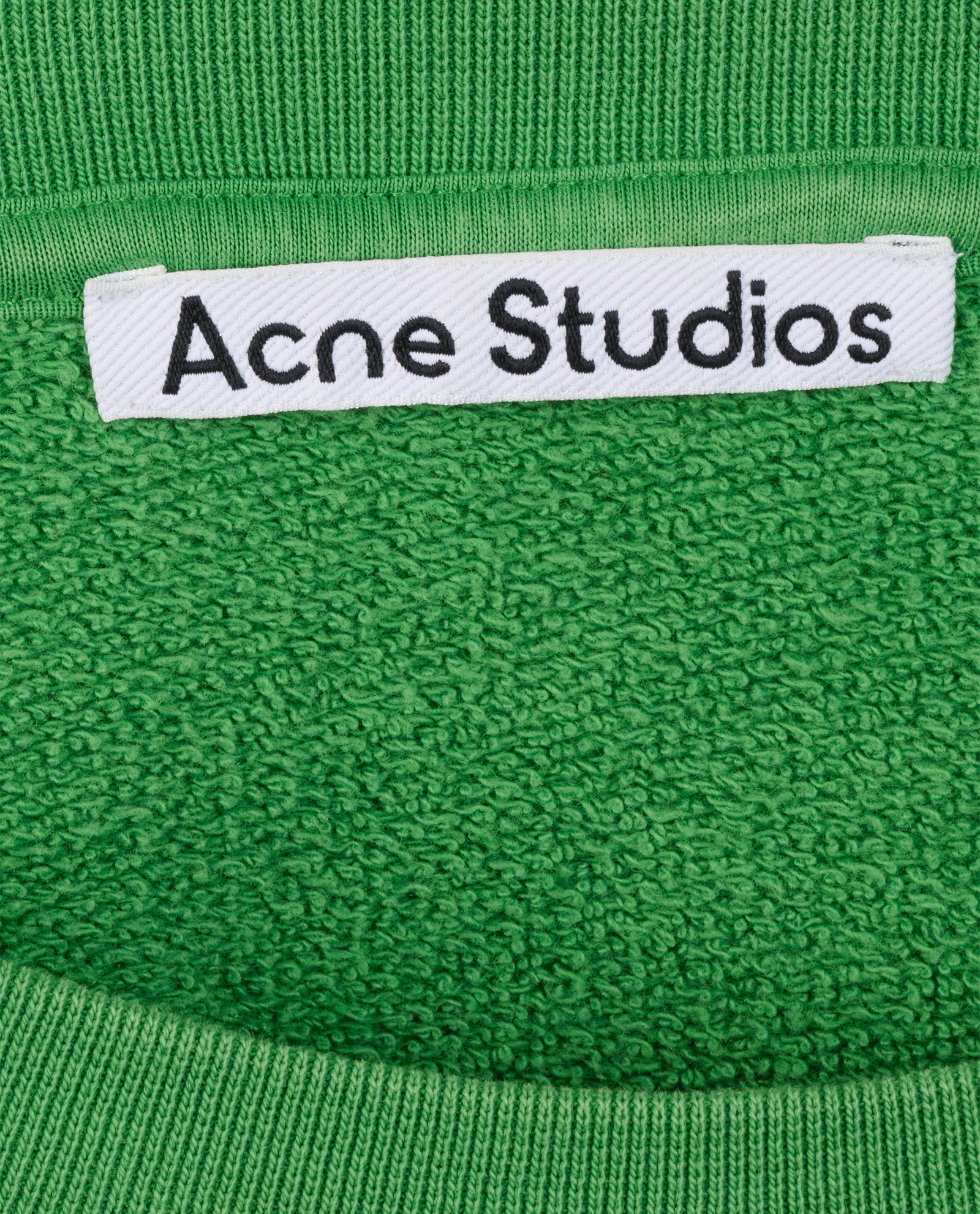 Acne Studio Bubble Logo Sweatshirt, &pound;210, Clothing, Green, Cotton, Other view