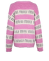 Miu Miu Logo Cardigan Mohair/Poly, &pound;495, Clothing, Pink/White, Mohair/Polyester (Polymer), Back view