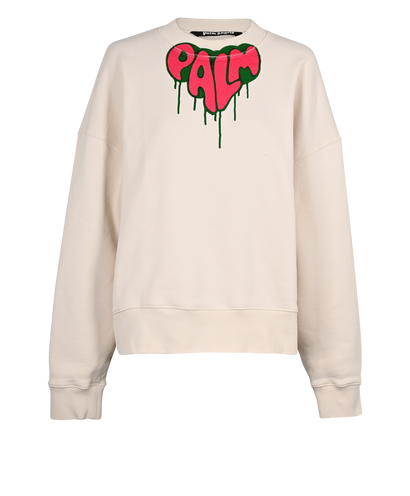 Palm Angles Sweatshirts, &pound;120, Clothing, Cream, Cotton, Front view