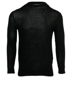 Palm Angels Curved Logo Jumper, Mens, Cotton, Black, Sz S, 2*