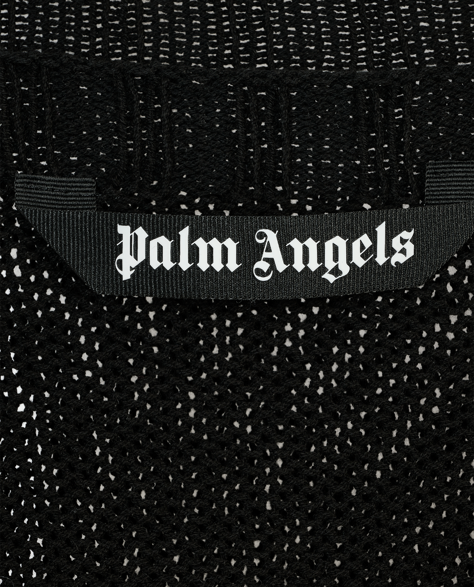Palm Angels Curved Logo Jumper, &pound;180, Clothing, Black, Cotton, Other view