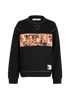 Prada Comic-Strip Print Jumper, &pound;175, Clothing, Black, Cotton/Polyester (Polymer), Front view