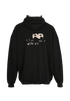 Balenciaga Oversized BB Spray Logo Hoodie, &pound;230, Clothing, Black, Cotton, Back view