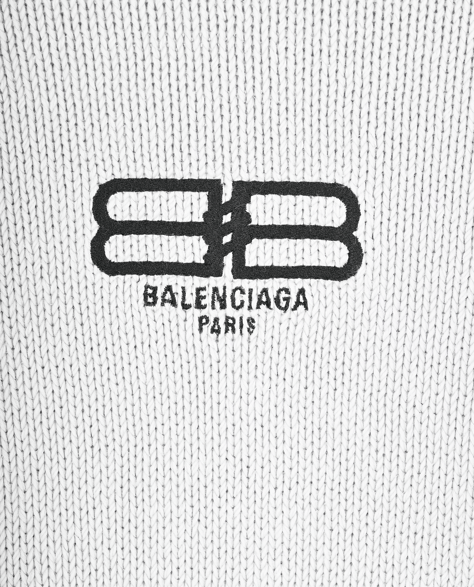 Balenciaga Double D Knit Crewneck, &pound;220, Clothing, Grey, Cotton, Other view