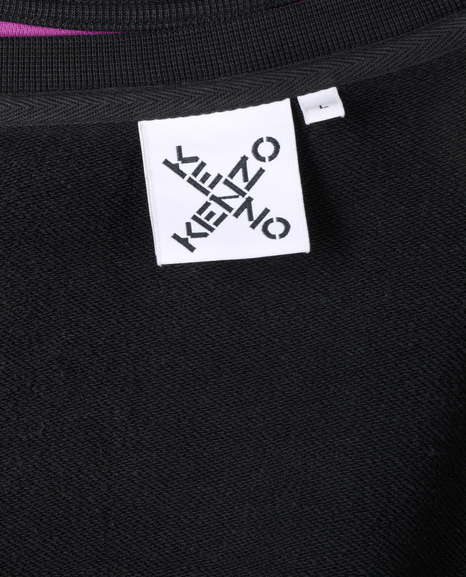 Kenzo Logo Sweatshirt, &pound;80, Clothing, Black, Cotton, Other view