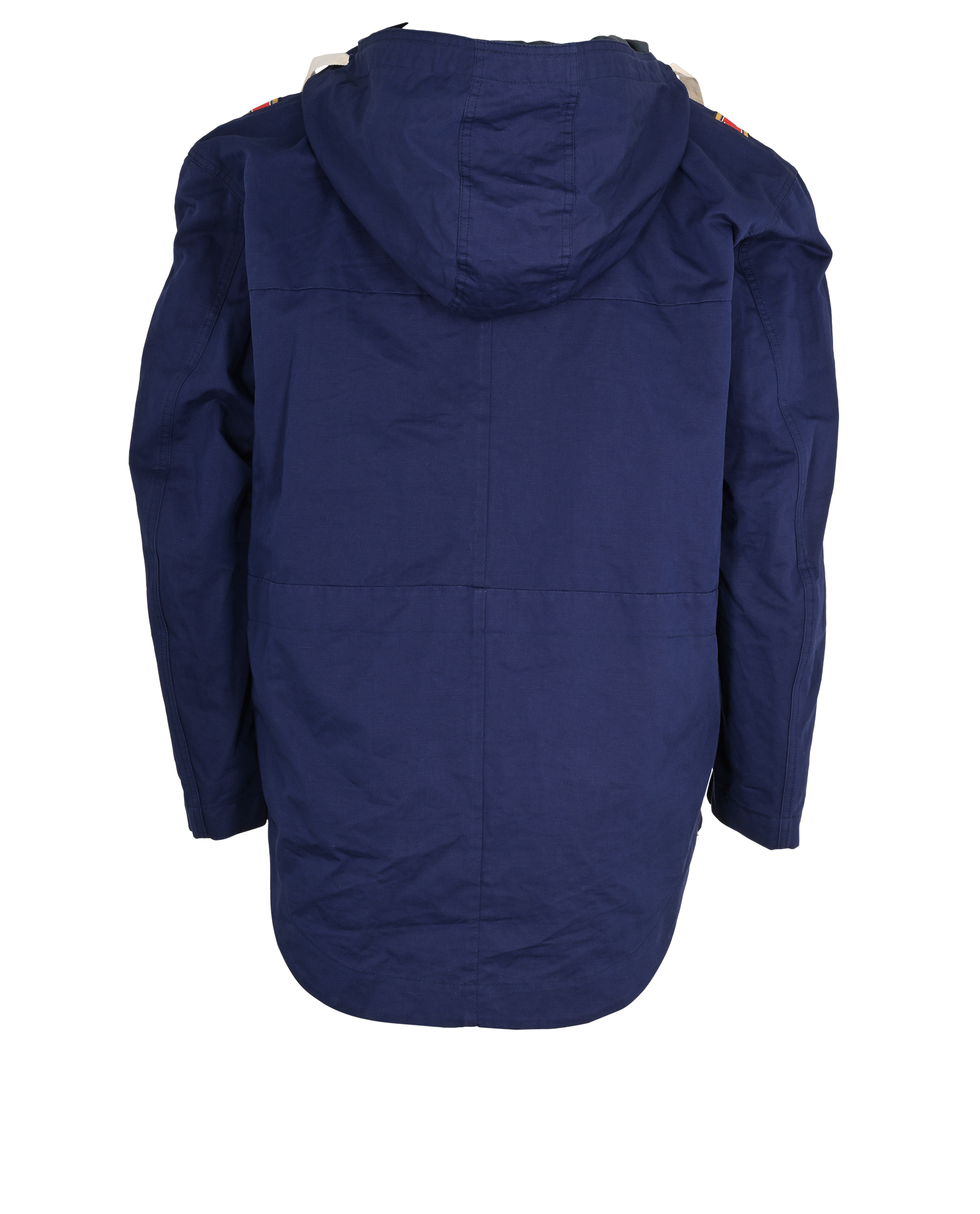 Stella McCartney V-Stripe Half-Zip Hoodie, &pound;130, Clothing, Blue, Cotton/Linen, Back view