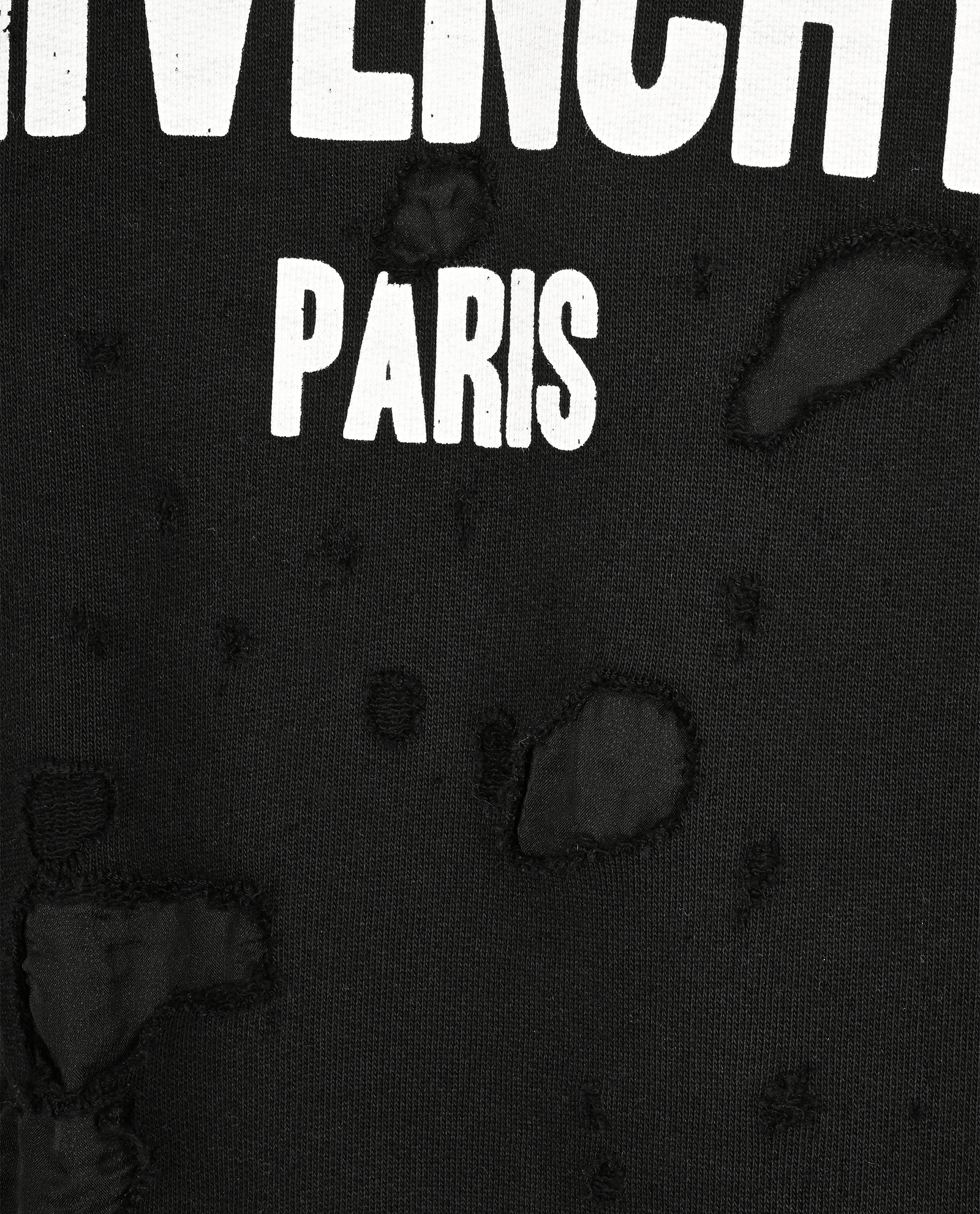 Givenchy Distressed Hoodie, &pound;220, Clothing, Black, Cotton, Other view