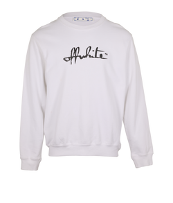 Off White Sweater,  Cotton, White, Sz L, 3*