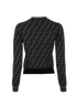 Fend FF Stretchy Jumper, &pound;375, Clothing, Black/Grey, Viscose, Back view