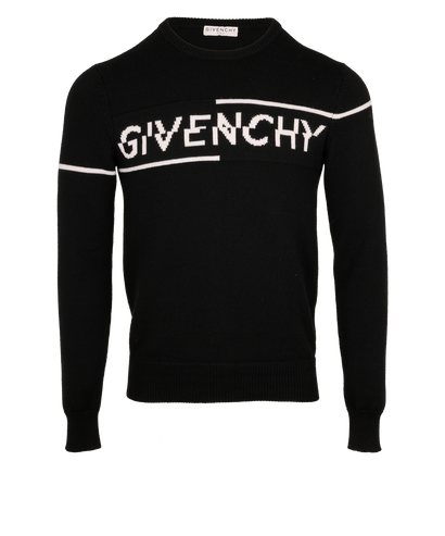 Givenchy Knit Sweater, &pound;250, Clothing, Black, Wool, Front view