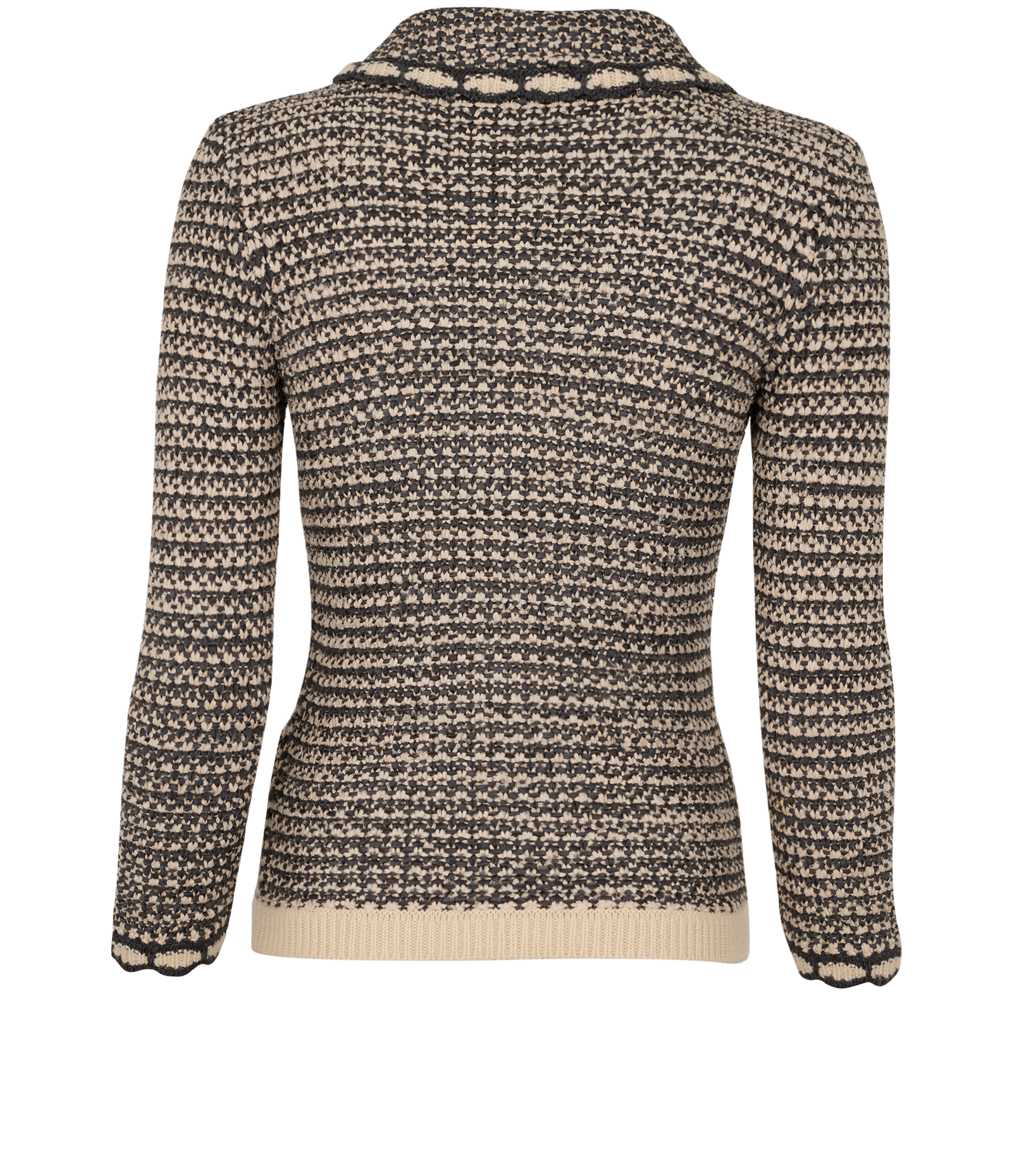 Christian Dior Crochet Cardigan, &pound;295, Clothing, Cream, Silk, Back view