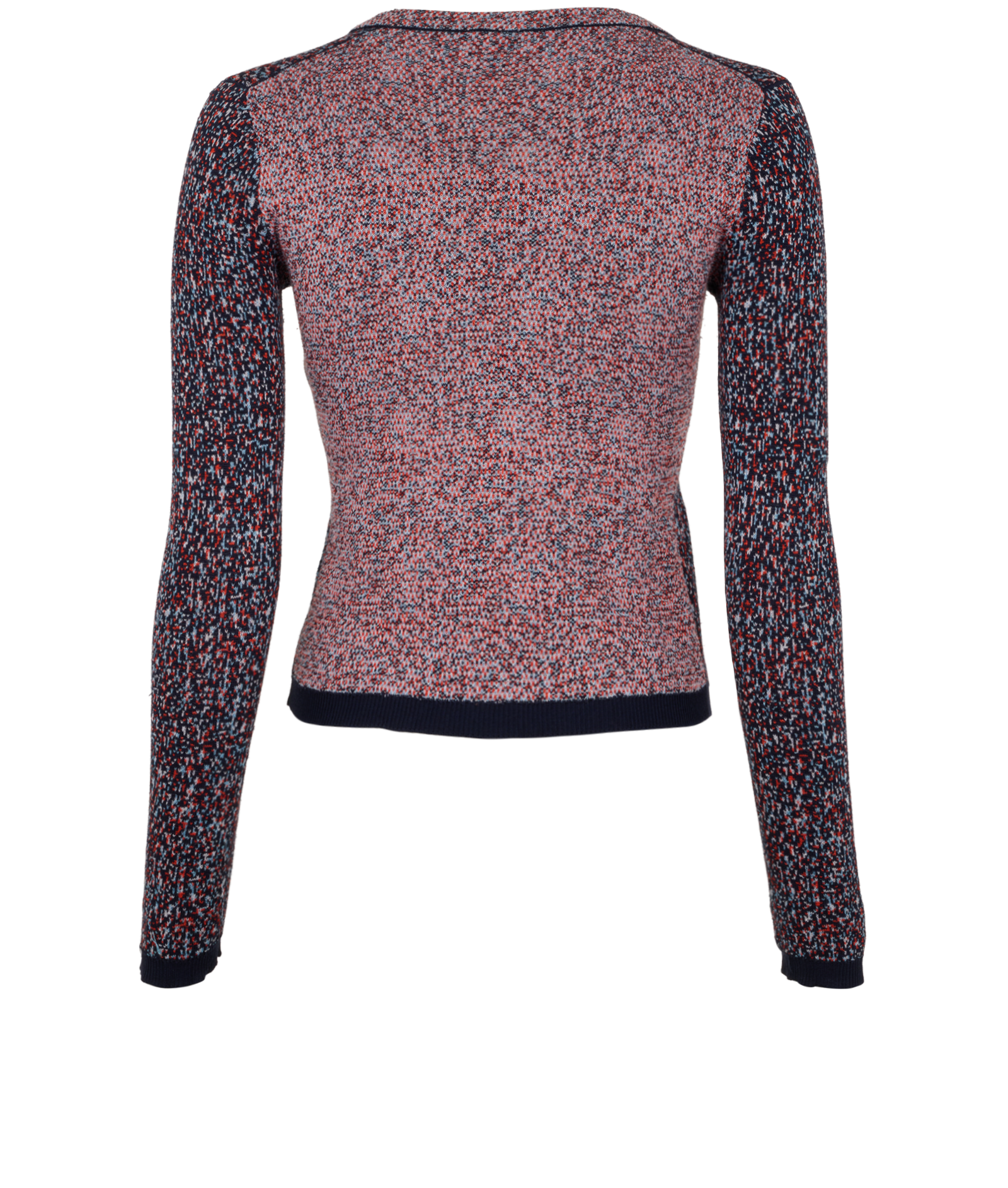 Christian Dior V-Neck Cardigan, &pound;175, Clothing, Navy, Cotton/Silk, Back view