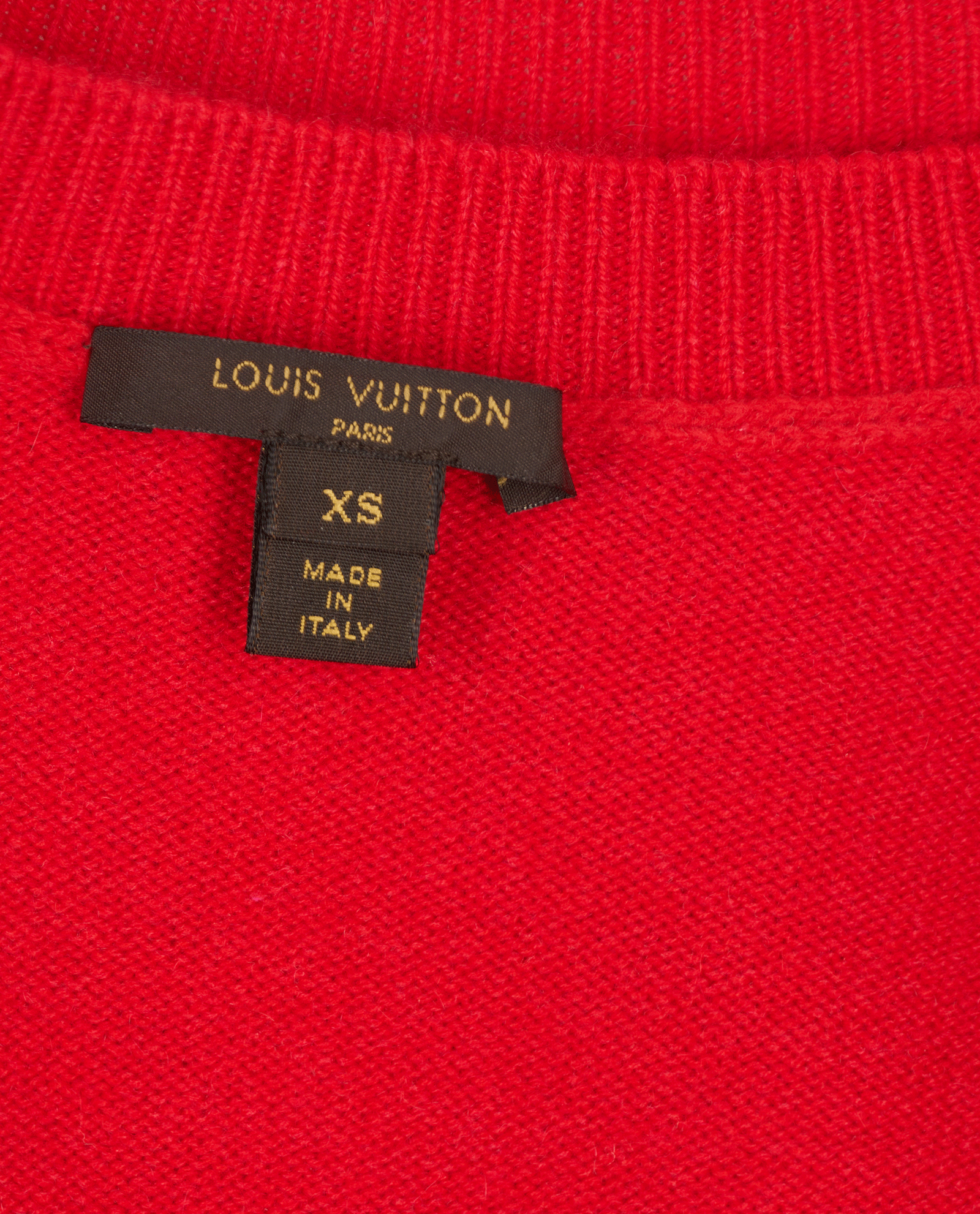 Louis Vuitton Vintage Jumper, &pound;175, Clothing, Red, Cashmere, Other view