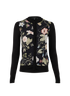 Gucci Floral Cardigan, &pound;110, Clothing, Black, Silk, Front view