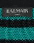 Balmain Sequin Striped Cardigan, &pound;320, Clothing, Black/Green, Viscose, Other view